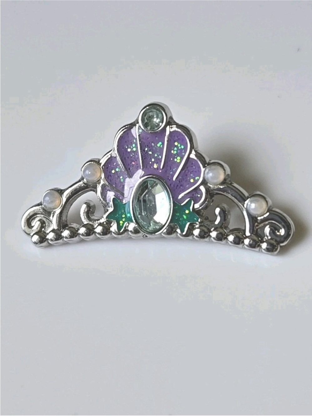 Disney Princess Ariel Crown Tiara The Little Mermaid Jewel Glitter Pin 2020